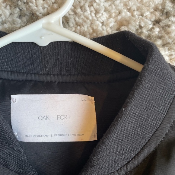 Oak + Fort// black bomber jacket - Picture 4 of 5